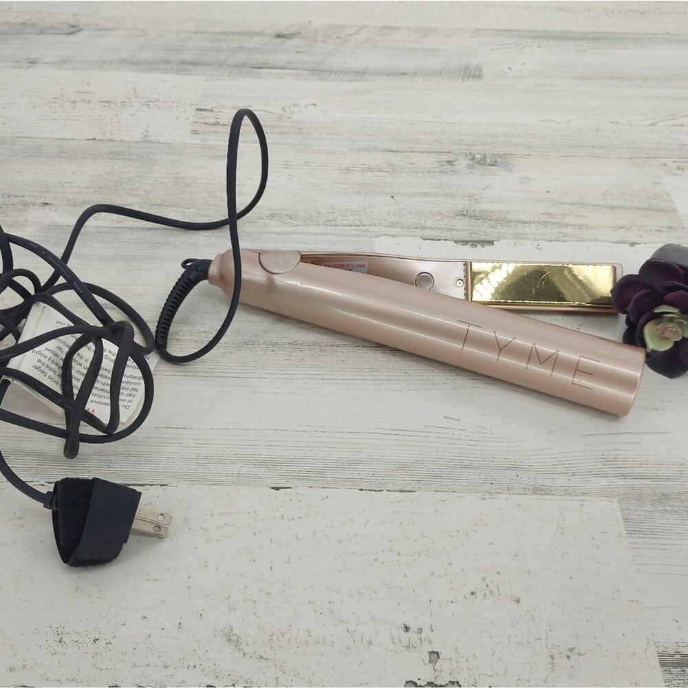 Tyme Pink Curling Straightener Hot Hair Tool Original Iron